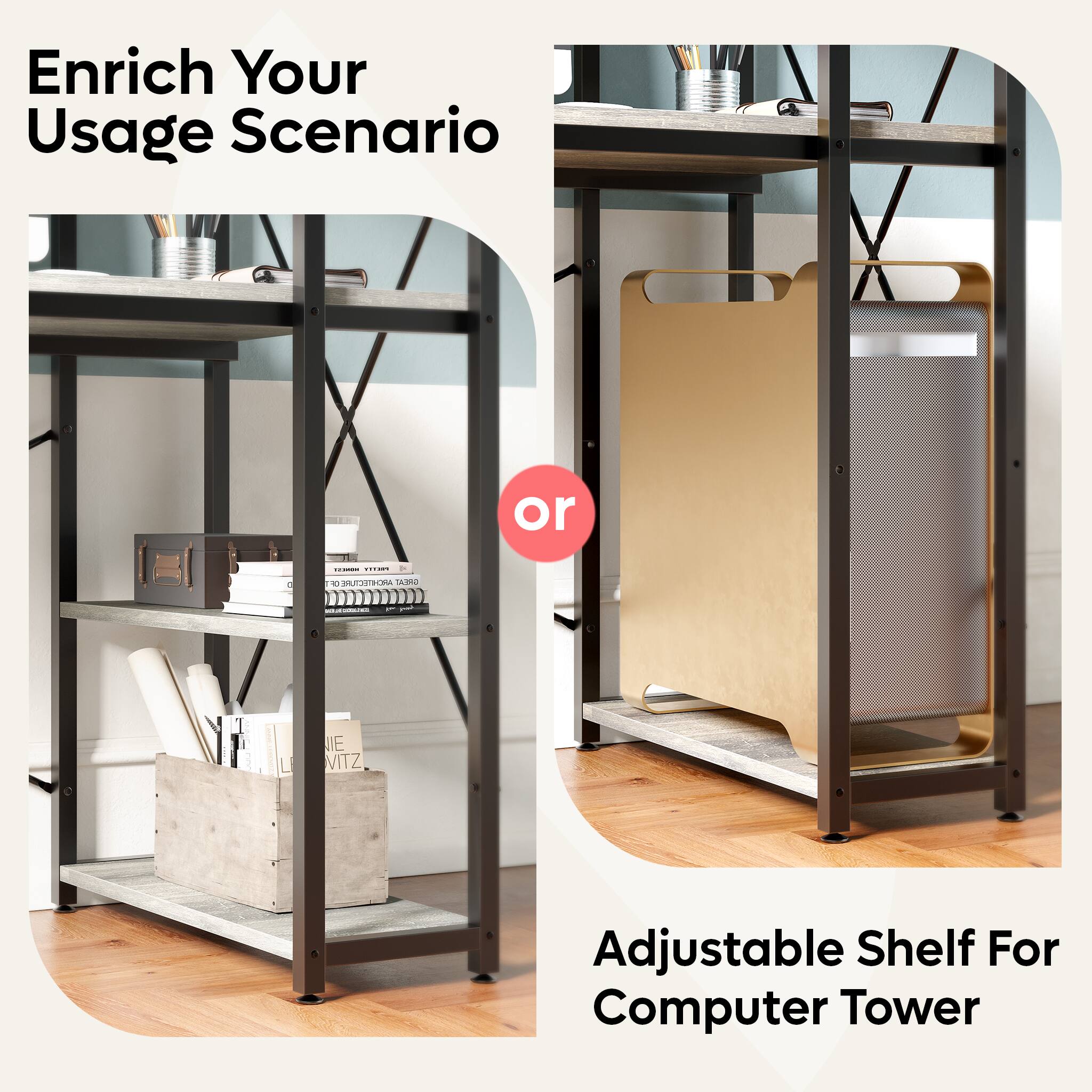 Enrich Your Usage Scenario or Adjustable Shelf For Computer Tower