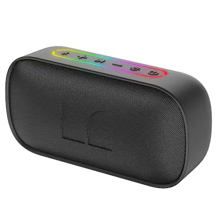 Front. Dazzed Corner - Bluetooth Speakers, IPX7 Waterproof Wireless Speaker - Black.