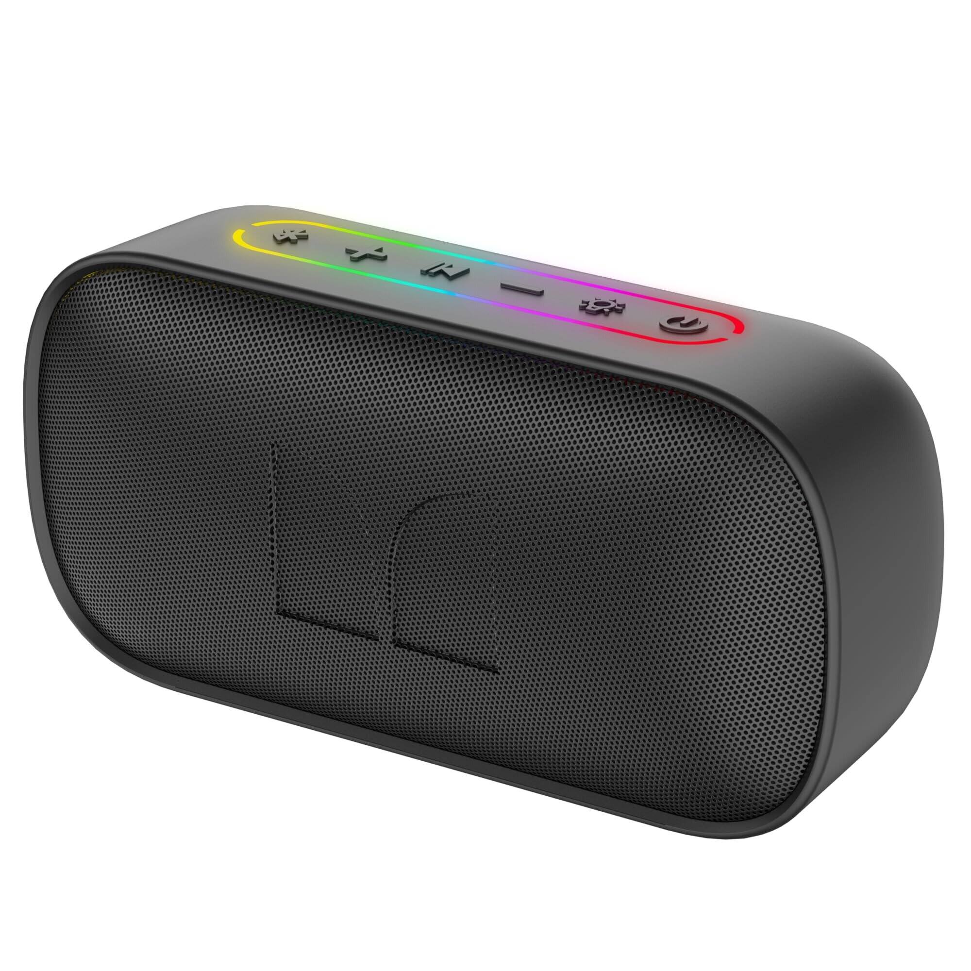 Front. Dazzed Corner - Bluetooth Speakers, IPX7 Waterproof Wireless Speaker - Black.