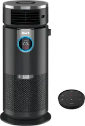 Shark - 3-in-1 Clean Sense Air Purifier, Heater & Fan, HEPA Filter, 500 Sq Ft Coverage - Black - Front_Zoom