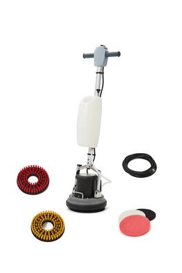 Dapper Supply - 10 inch Heavy duty Multi Functional Floor Buffer Polisher Machine with a Set of 3 Scouring Pads