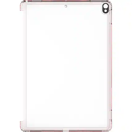 Front. SaharaCase - Clear Case with Glass Screen Protector for Apple iPad Pro 10.5" and iPad Air 10.5" (2019) - Clear Rose Gold.