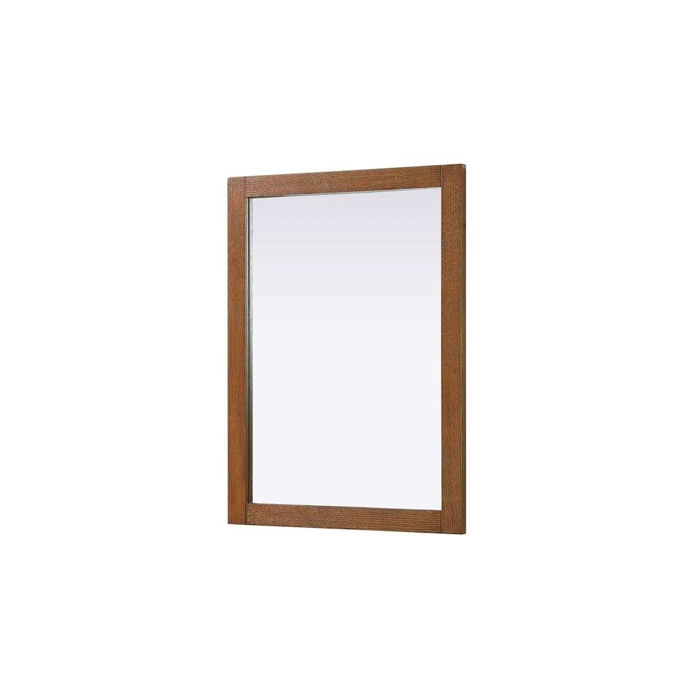 Alt View 2. Elegant Kitchen and Bath - Noah Wooden Rectangle Mirror 27 x 36 in Brandy Walnut - Brandy Walnut.