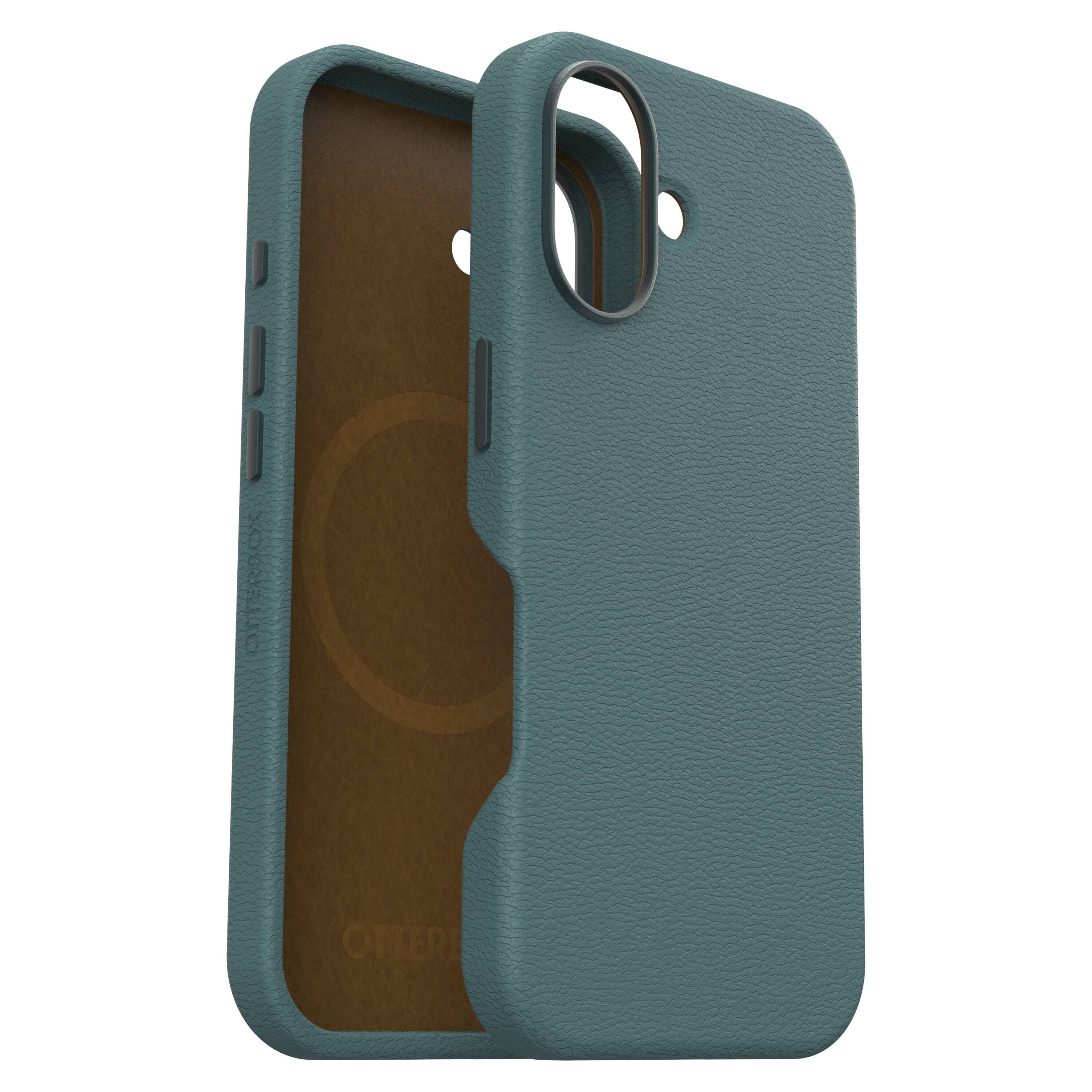 OtterBox - Symmetry Cactus Leather Series Hard Shell for MagSafe for Apple iPhone 16 - Juniper Sprig