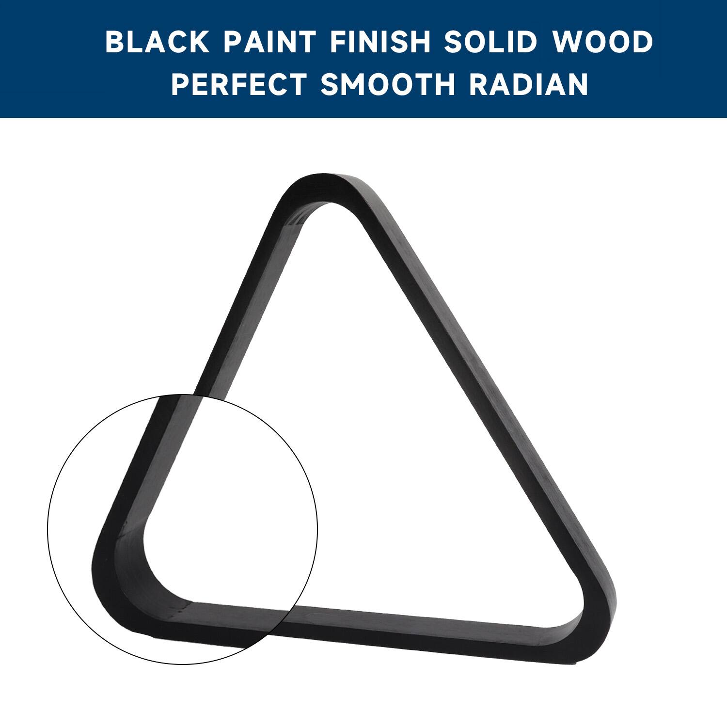 BLACK PAINT FINISH SOLID WOOD PERFECT SMOOTH RADIAN
