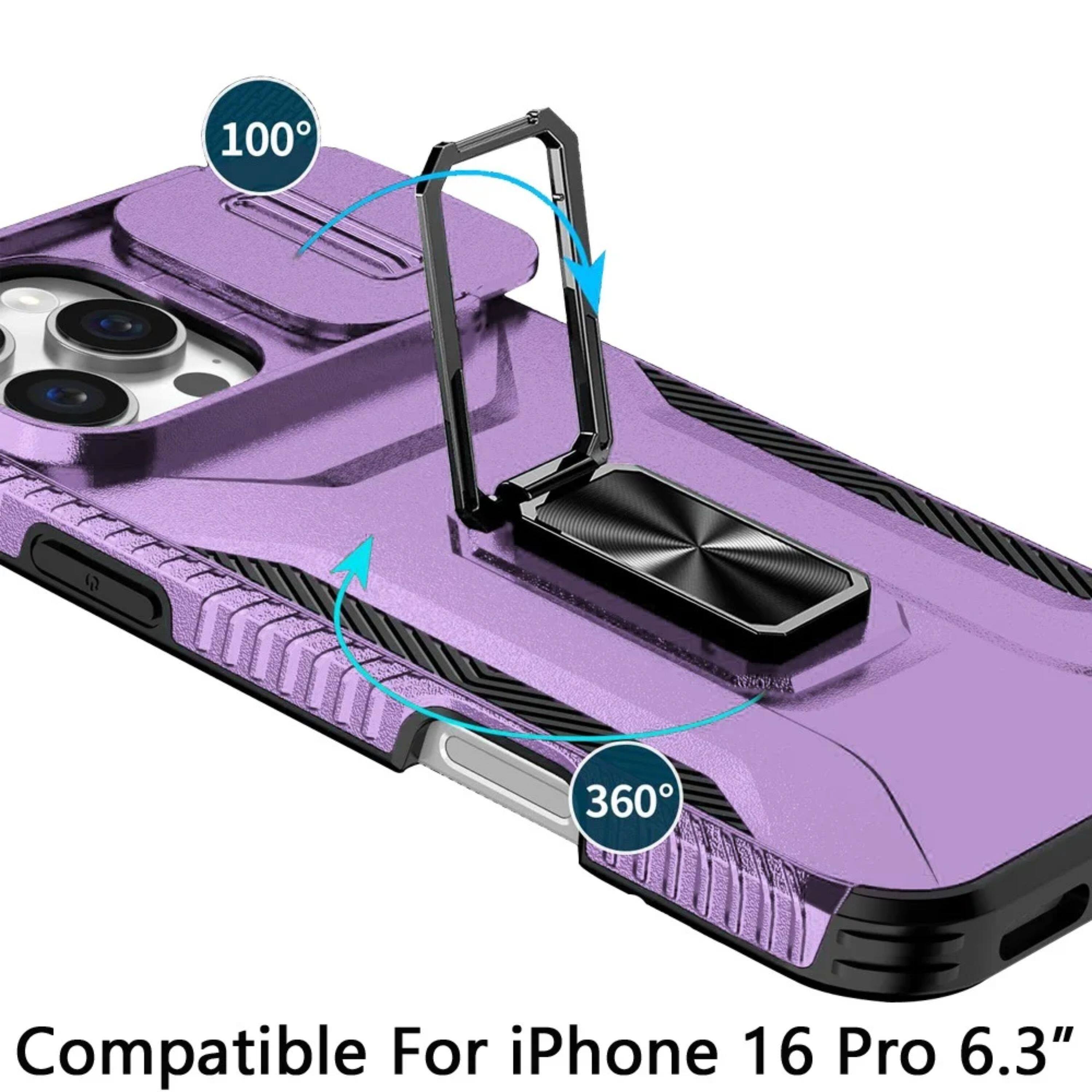 100° NOZUE 360° Compatible For iPhone 16 Pro 6.3"