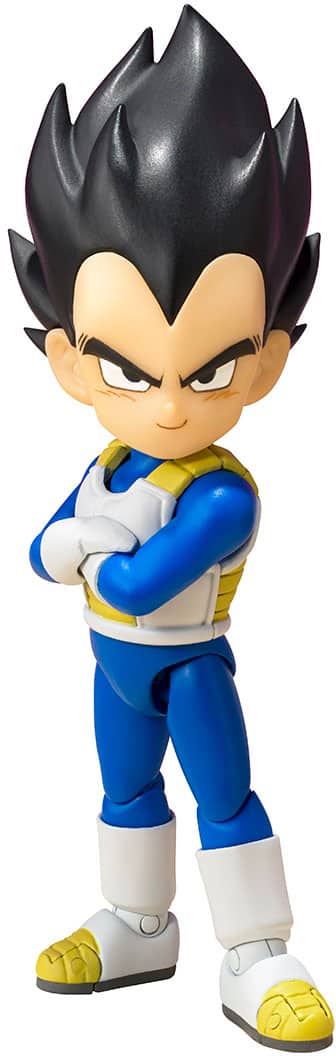 Front. Bandai - S.H. Figuarts Dragon Ball Daima Vegeta (Mini) 2.8" Figure.