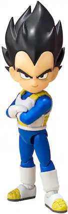 Front. Bandai - S.H. Figuarts Dragon Ball Daima Vegeta (Mini) 2.8" Figure.