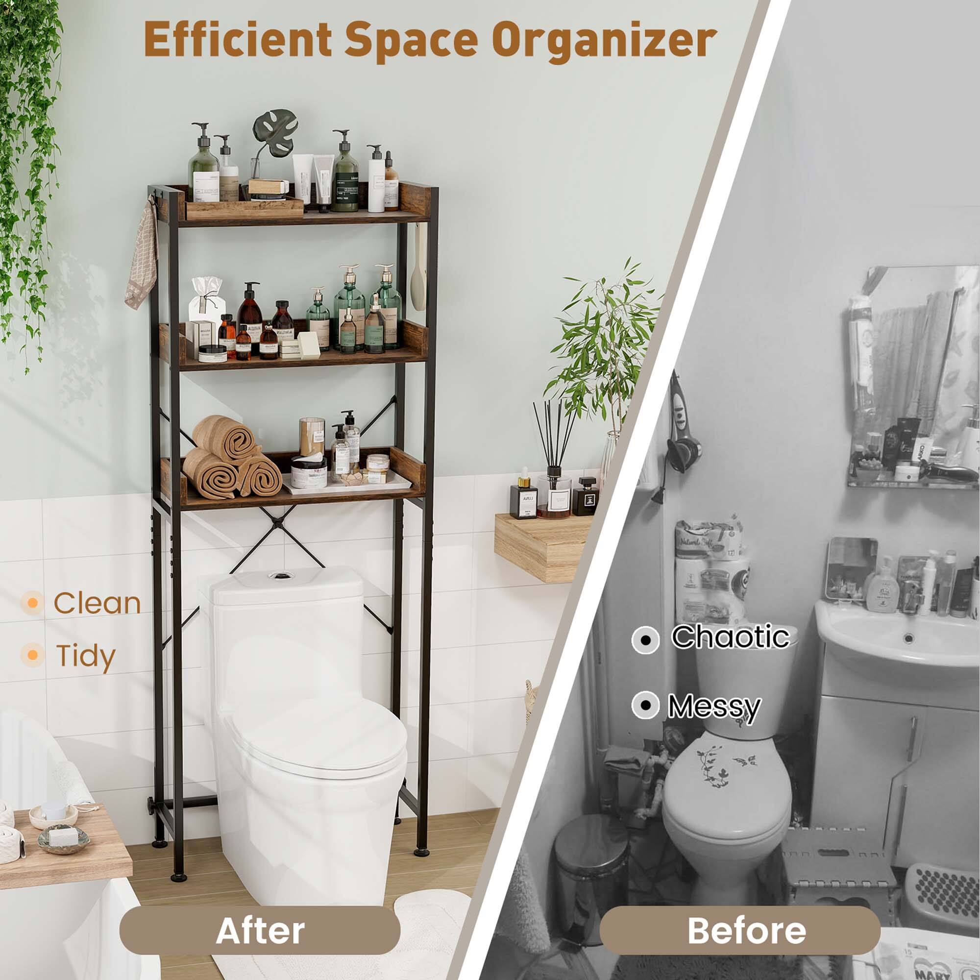Efficient Space Organizer, Clean, Tidy, Chaotic, Messy, After, Before