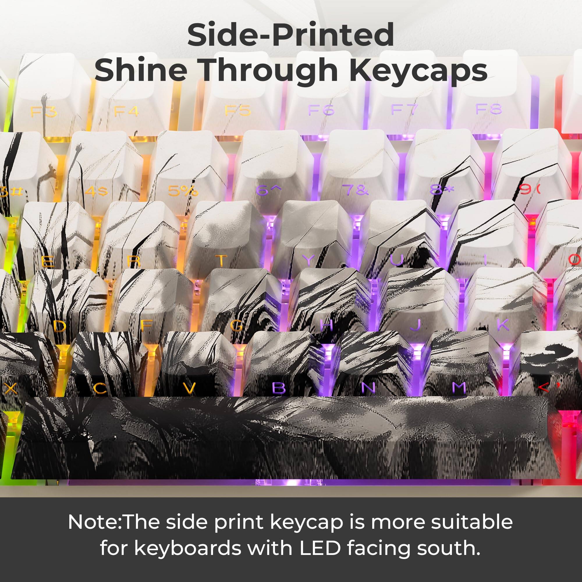 Cedar Assembly Xvx Orchid Shine Through Keycaps Double Shot Pbt Side ...