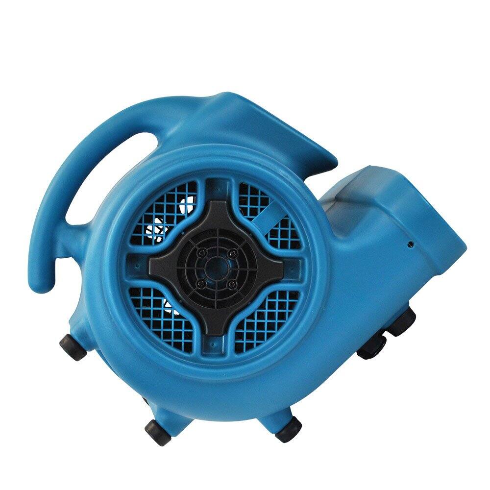 Back. XPOWER - P-400 1/4 HP 1600 CFM 3 Speed Air Mover, Carpet Dryer, Floor Fan, Blower - Blue.