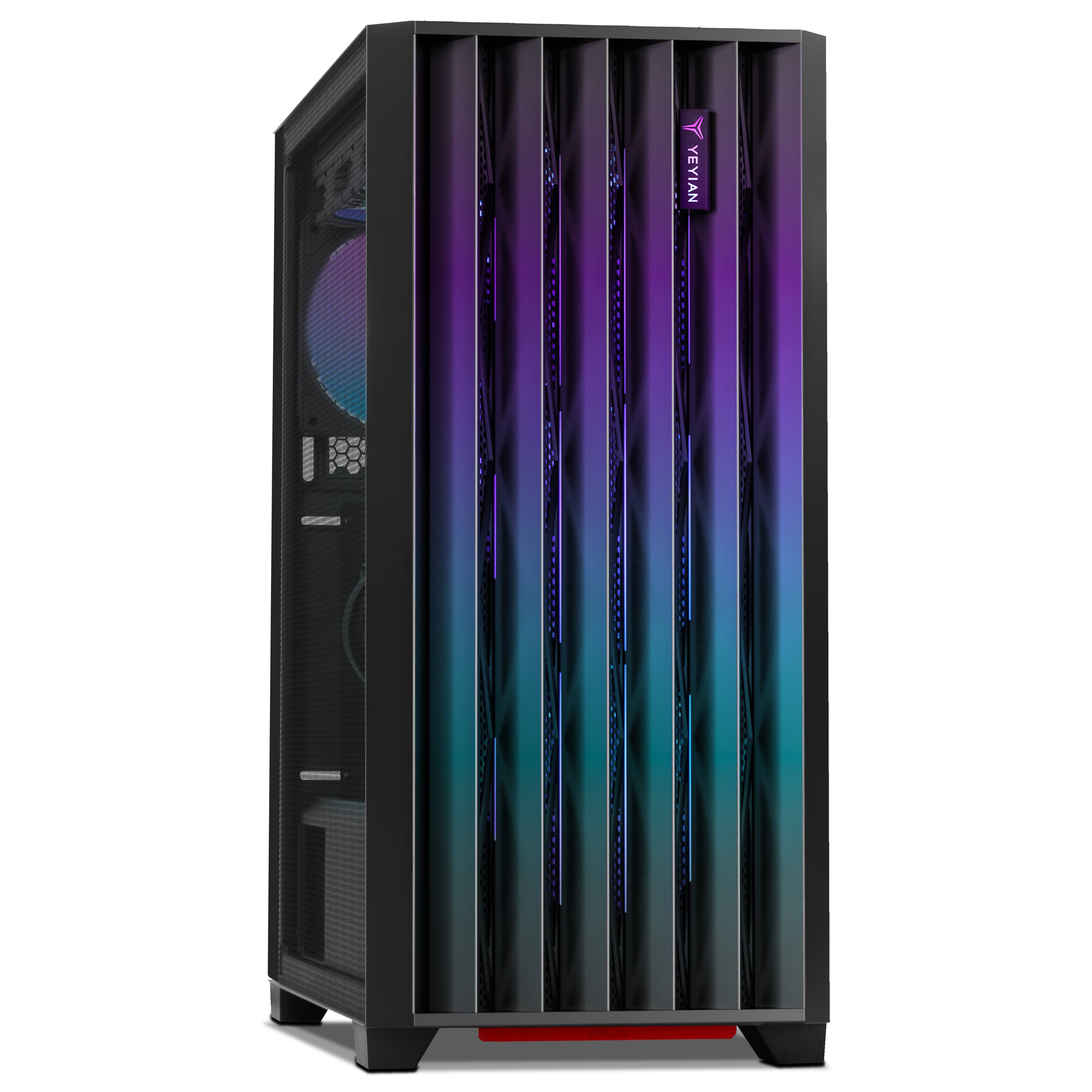 Left. YEYIAN - Yeyian Gaming PC. Intel Core Ultra 9 285K, GeForce RTX 5090, 2TB, 360mm AIO, 64GB, 1000W Platinum. YPI-PM285KD-5901N - black.