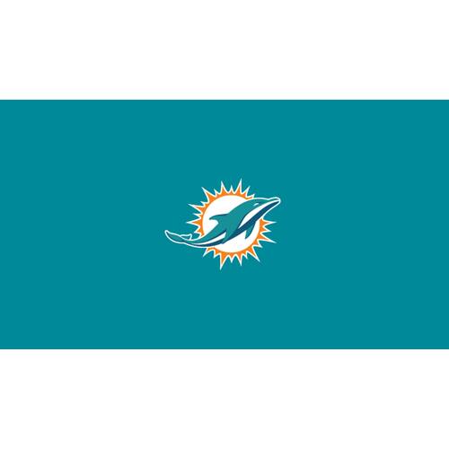 Alt View 1. Imperial - Miami Dolphins 8' Billiard Cloth - Multicolor.