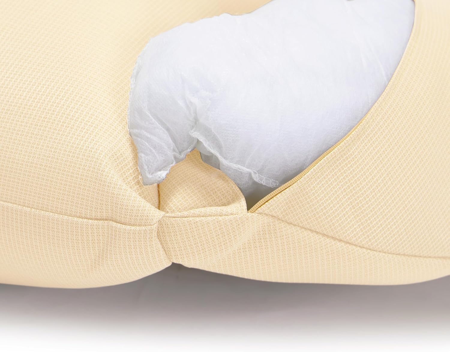 Alt View 4. LeisureMod - LeisureMod 2-Person Swing Chair Cushion, Plush Oxford Fabric, Weather-Resistant Hanging Egg Chair Replacement - Cream.