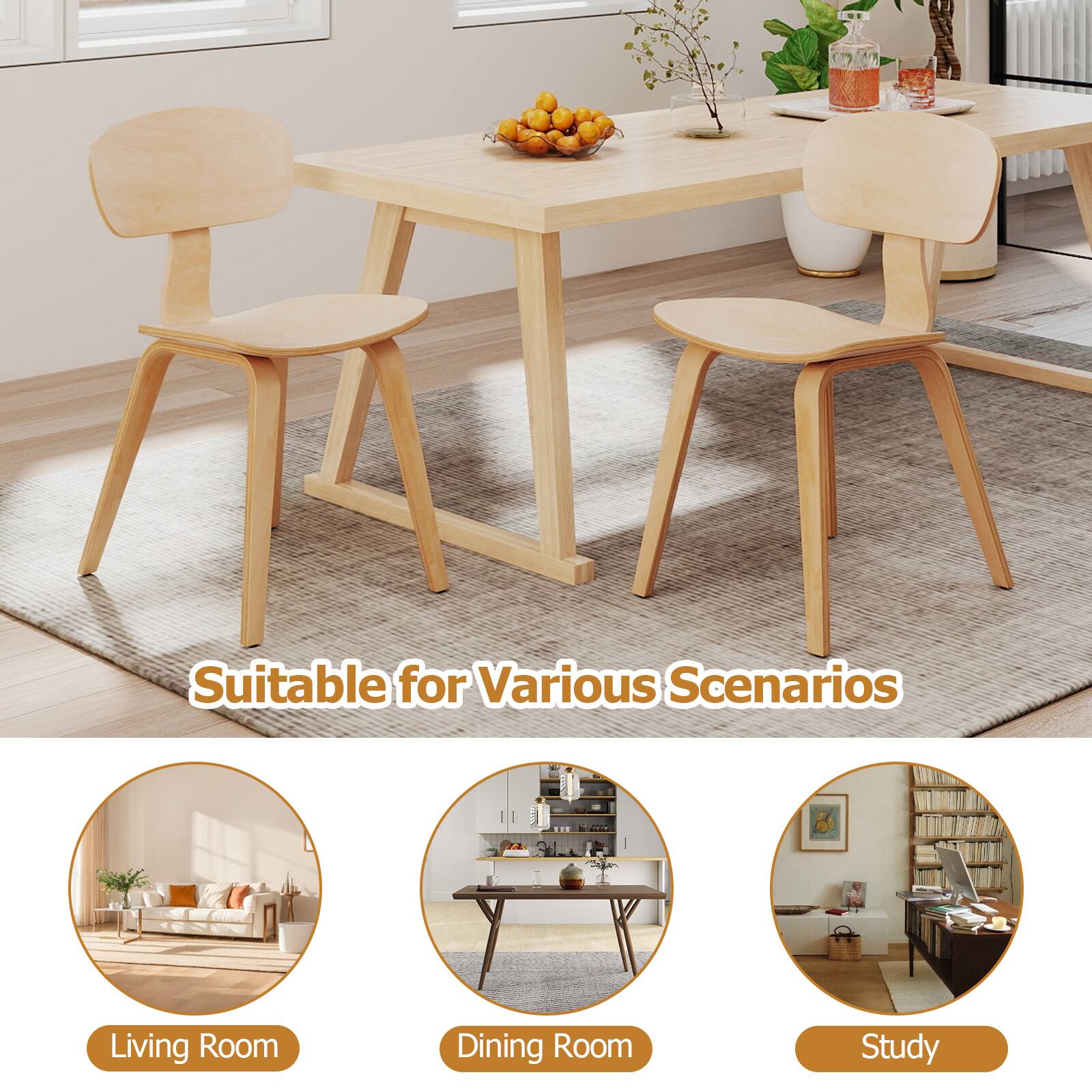 Suitable for Various Scenarios

Living Room  
Dining Room  
Study