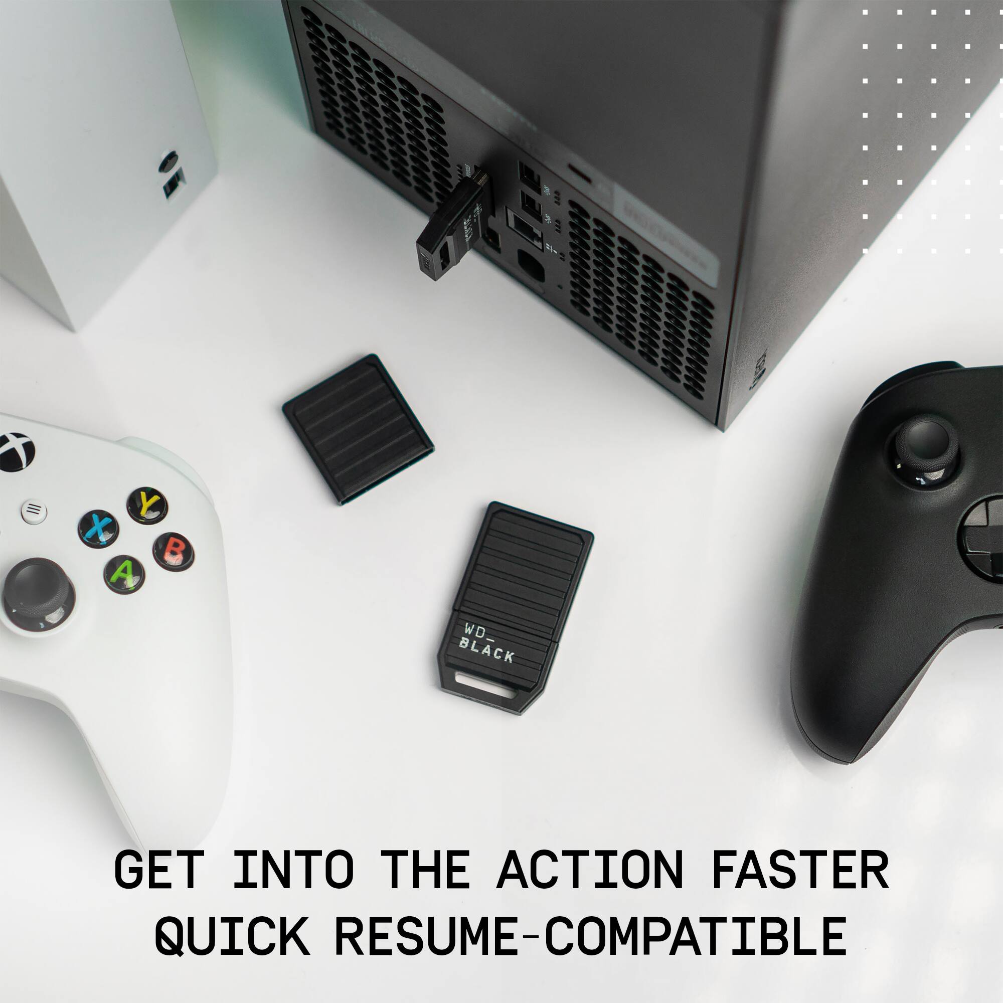 Get into the action faster with the WD Black. This quick resume-compatible device is designed to enhance your gaming experience and provide a more immersive experience.
