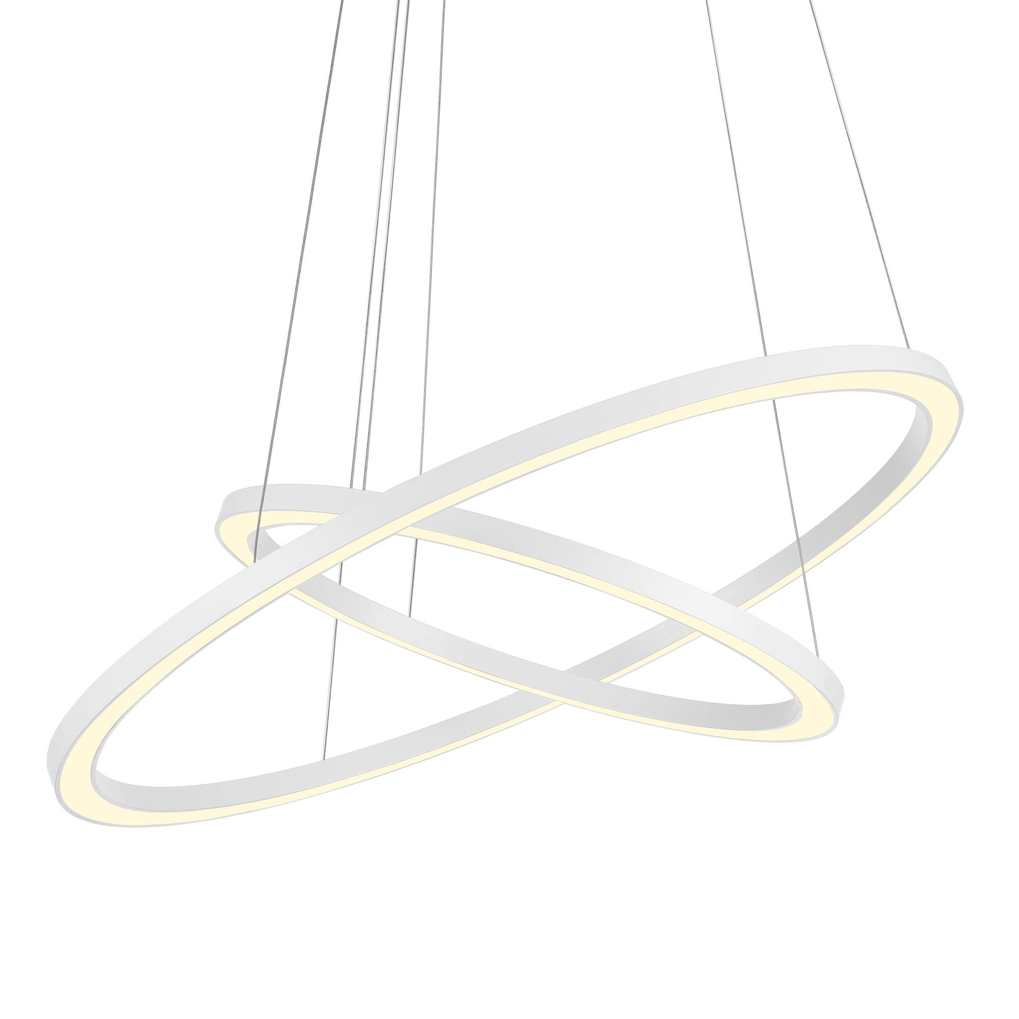 Back. CWI Lighting - Chalice LED Chandelier With White Finish - White.