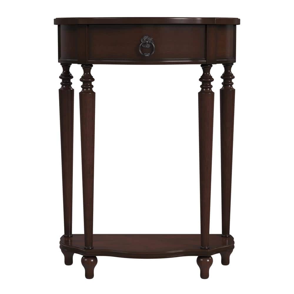 Butler Specialty - Ashby Demilune Console Table with Storage - Dark Brown