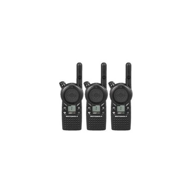 3 Pack of Motorola CLS1110 Two Way Radio Walkie Talkies (UHF) - Black