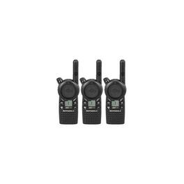 3 Pack of Motorola CLS1110 Two Way Radio Walkie Talkies (UHF) - Black
