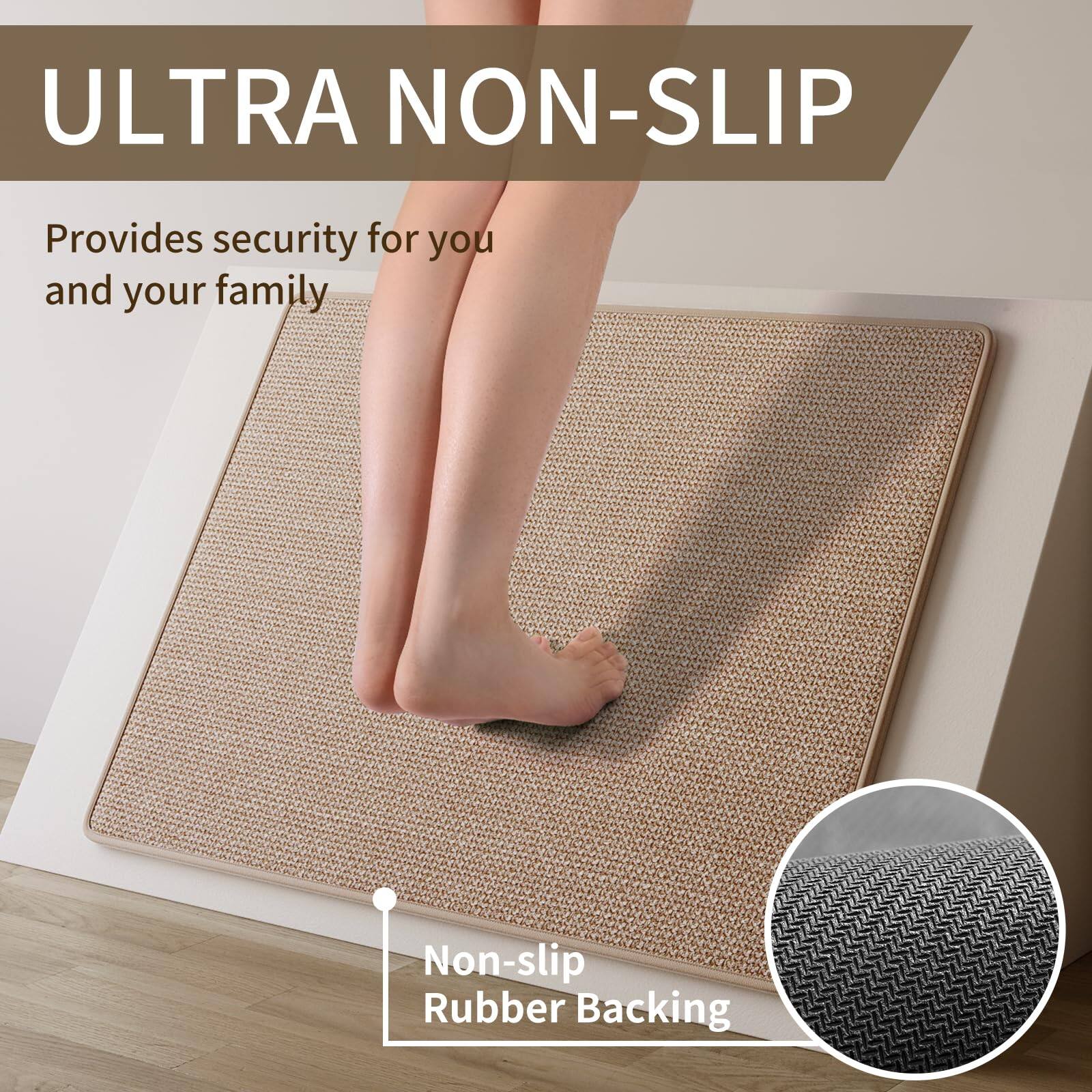 ULTRA NON-SLIP  
Provides security for you and your family  

Non-slip Rubber Backing
