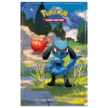 Pokémon Pokemon ME2.5 Ascended Heroes Mini Tin | Riolu and Pokémon Pokemon ME2.5 Ascended Heroes Mini Tin | Riolu and