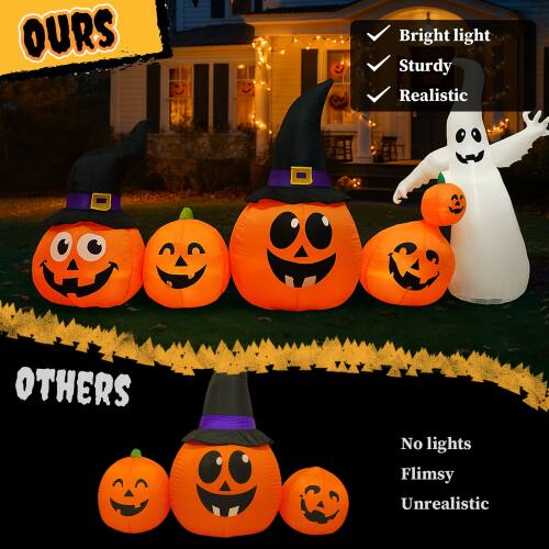 OURS  
- Bright light  
- Sturdy  
- Realistic  

OTHERS  
- No lights  
- Flimsy  
- Unrealistic