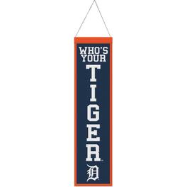 WinCraft - Detroit Tigers 8" x 32" Slogan Wool Banner - Multicolor