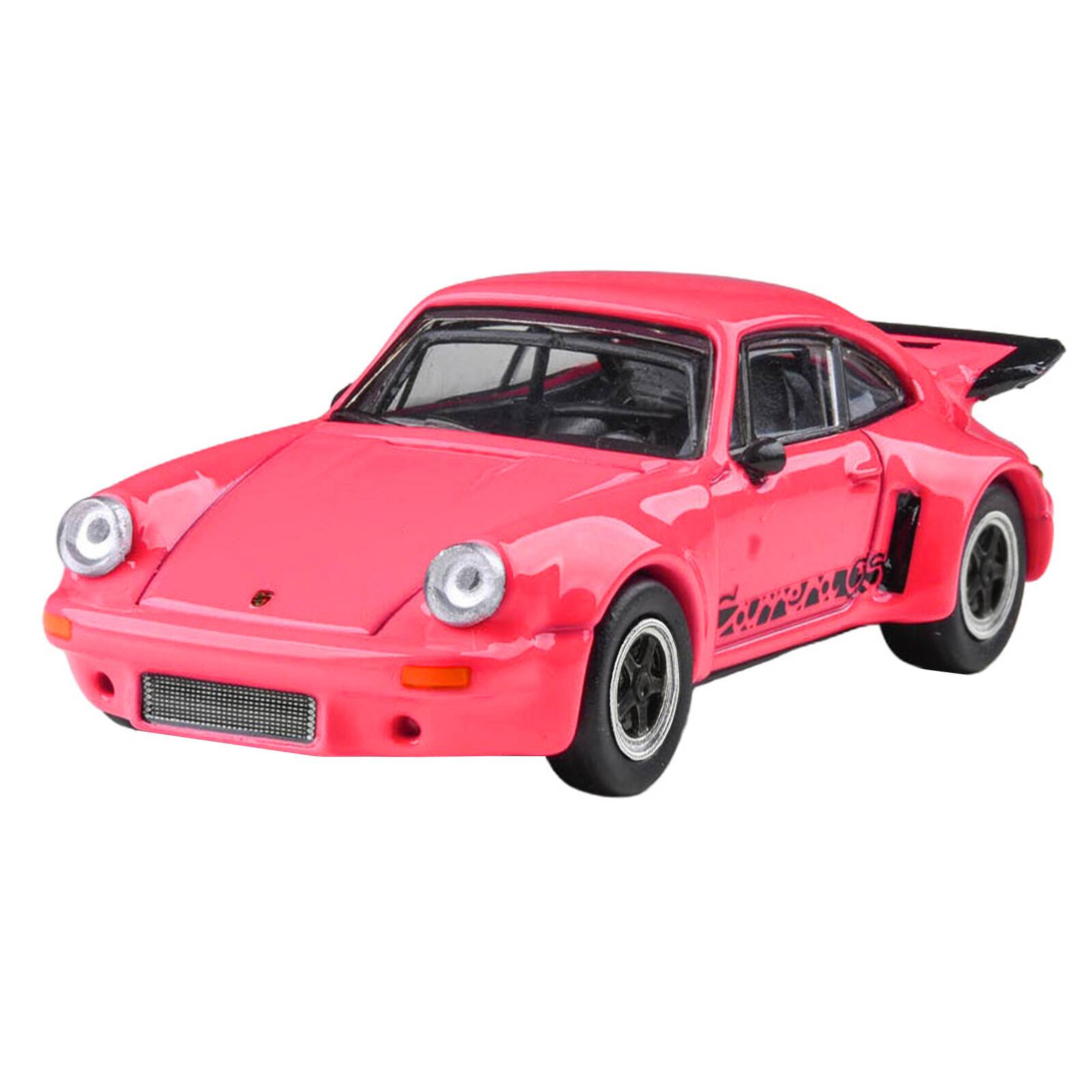 Alt View 3. Paragon - 1974 Porsche 911 Carrera RSR 3.0 Fuchsia with Black Stripes 1/64 Diecast Model Car by Paragon Models.