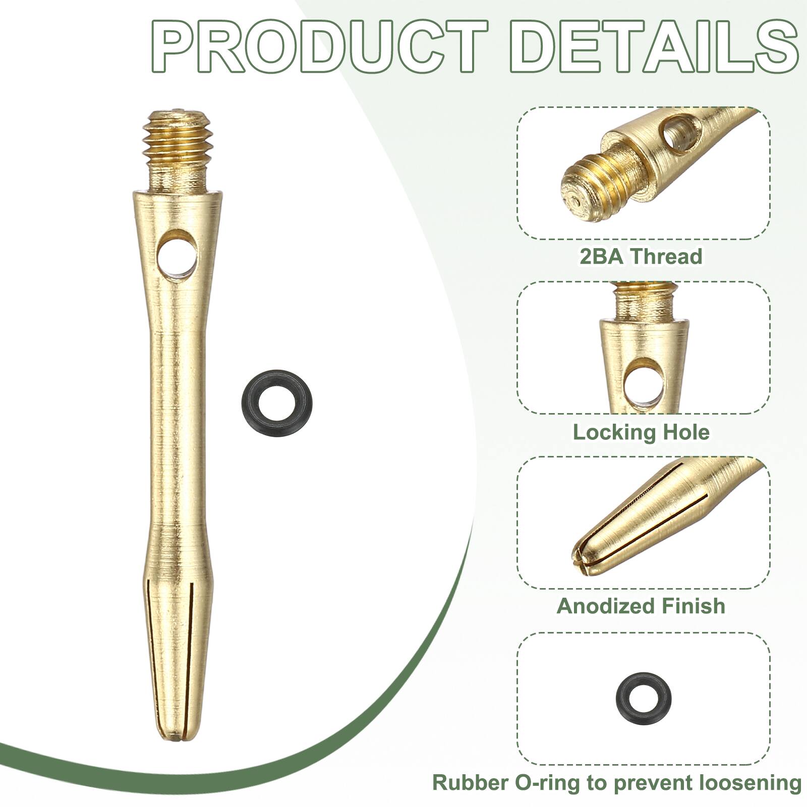 PRODUCT DETAILS

- 2BA Thread
- Locking Hole
- Anodized Finish
- Rubber O-ring to prevent loosening