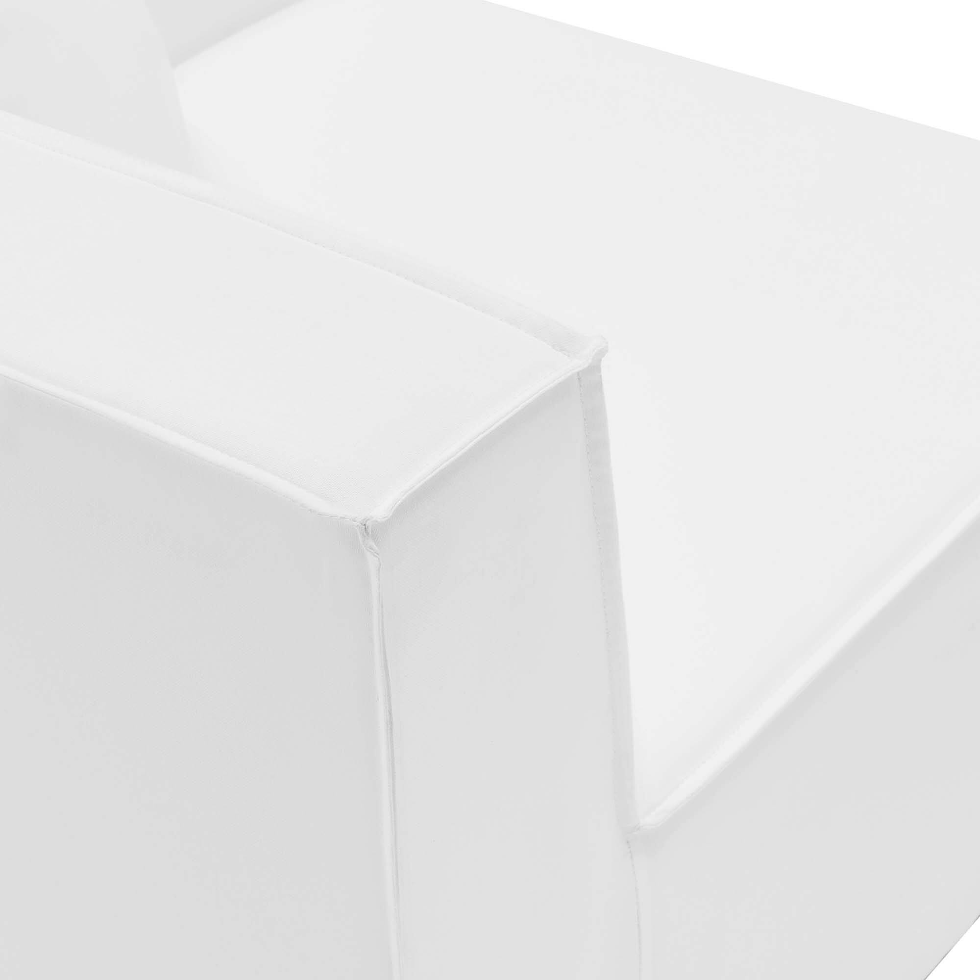 Alt View 6. Modway - Saybrook 4-Piece Outdoor Patio Upholstered Sectional Sofa by Modway - White.