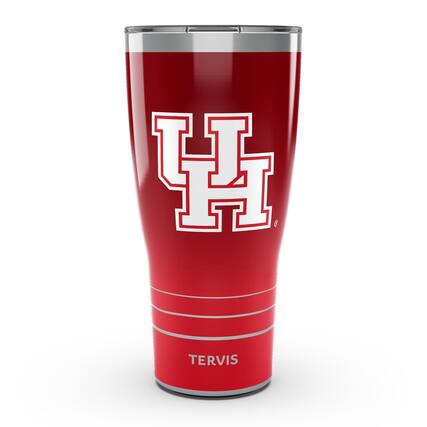 Front. Tervis - Houston Cougars 30oz. Ombre Stainless Steel Tumbler - Multicolor.