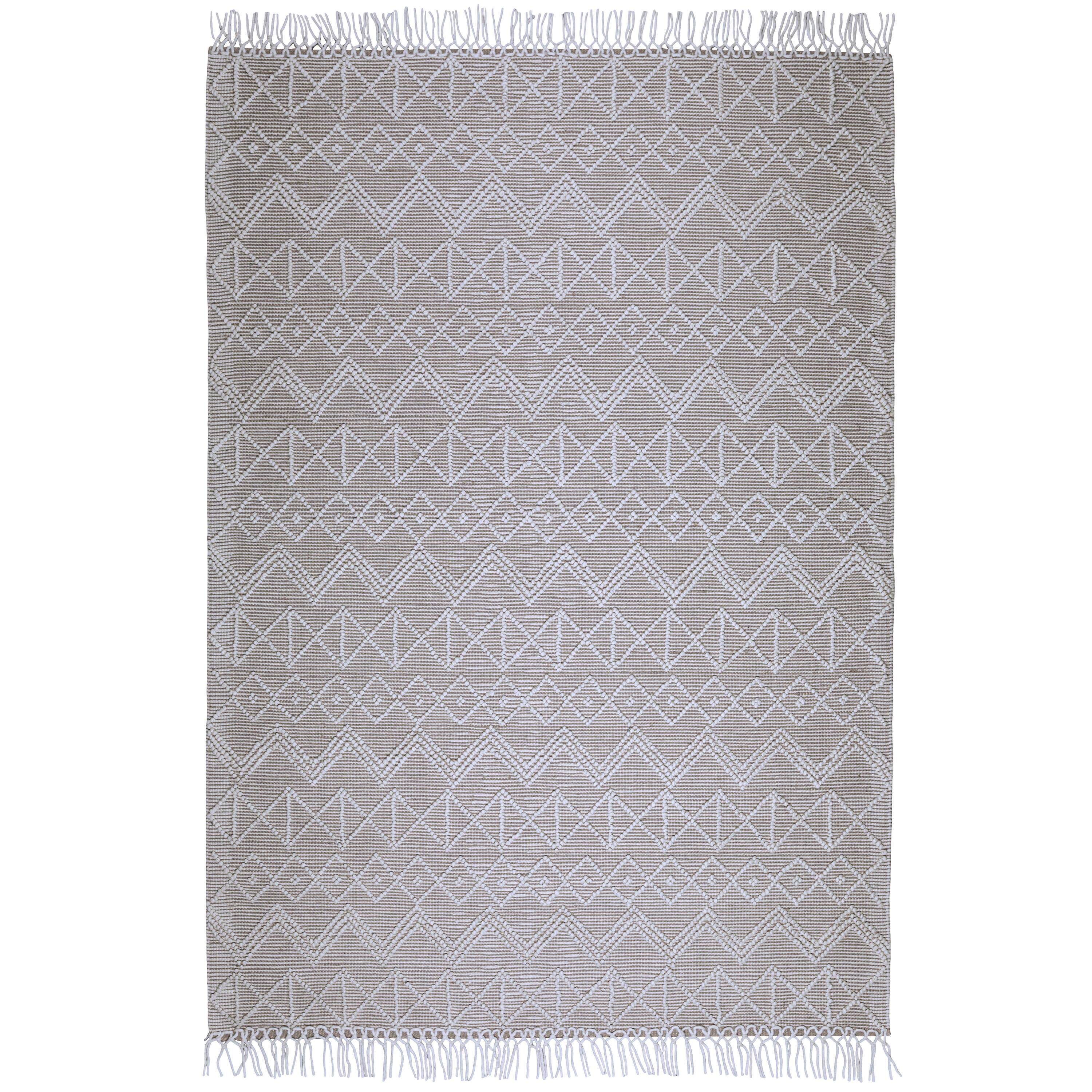 Angle. Simpli Home - Orton 6 x 9 Area Rug - Ivory,Taupe.