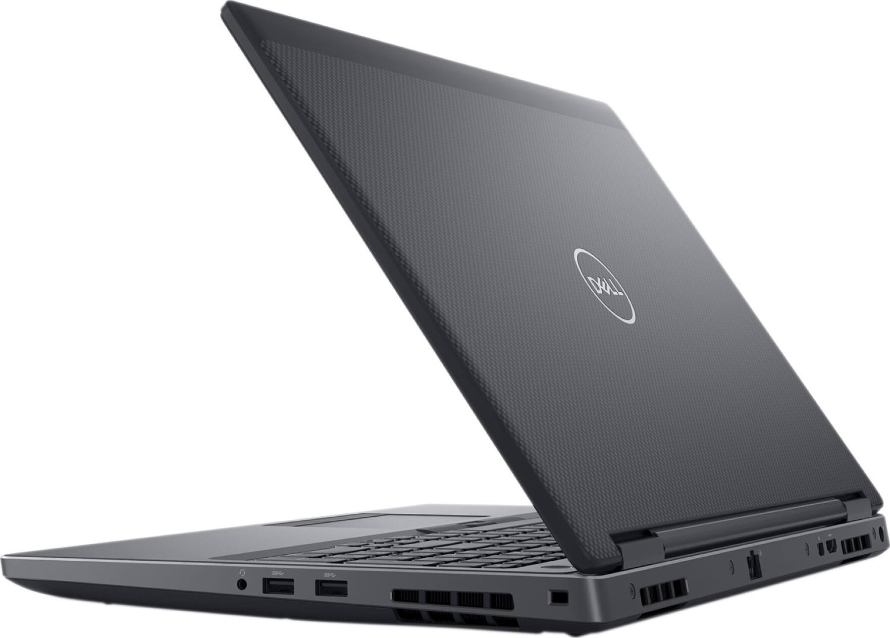 Alt View 13. Dell - Precision 7530 15.6" Refurbished Laptop - Intel 8th Gen Core i7 with 64GB Memory - NVIDIA Quadro P1000 - 2TB SSD - Black.