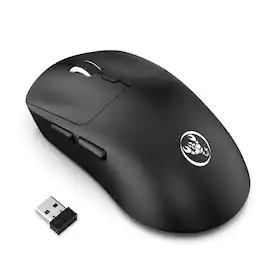 SKRAN - Tri-Mode Wireless Gaming Mouse - 6400 DPI, BT5.4/2.4G/Wired, 72g Lightweight & Easy-to-Use for Office, Gaming - Wireless - Black