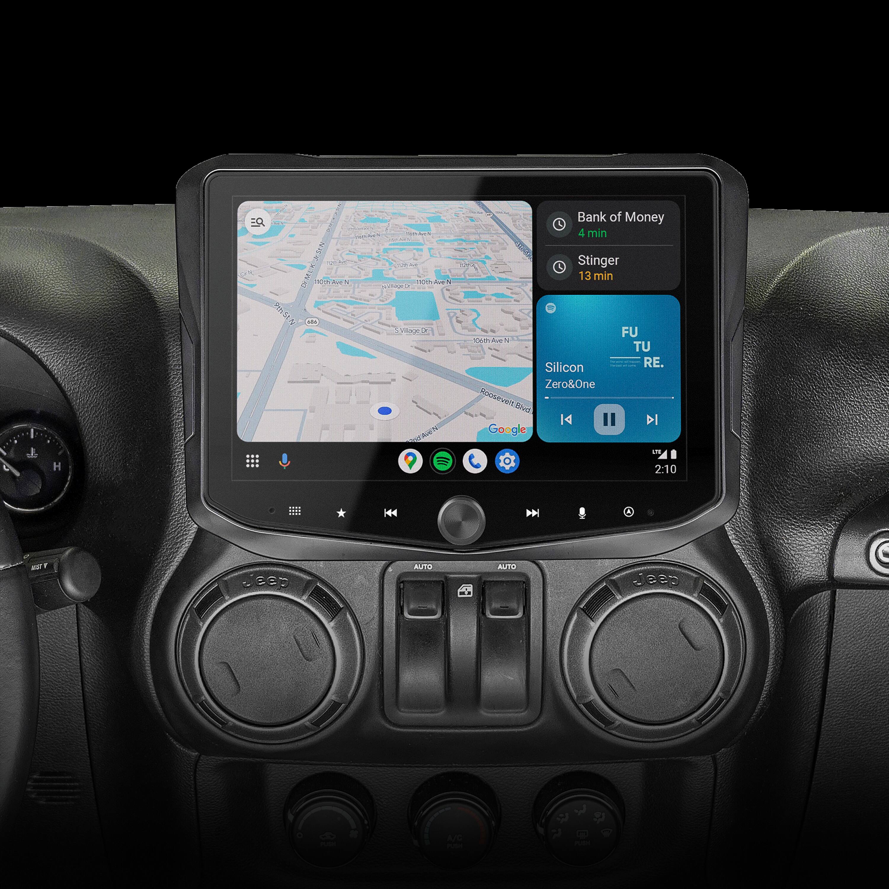 The text on the image reads:

"4 Bank of Money 4 min e T H AN mStN UM 0i RAU Villue DE OTAIN AN L Stinger 13 min . FU emA 7 TU Silicon RE. Zero&One Roosever Bivel 14 " DI Google -.. 2:10 .... H44 |4 SeD AuTa AUTO ea0 tee e"

This text appears to be a combination of various directions, distances, and estimated times for a journey. It is not possible to group or correct this text without more context or understanding of the intended meaning.