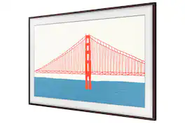 Samsung - 85" The Frame Customizable Bezel - Modern Brown