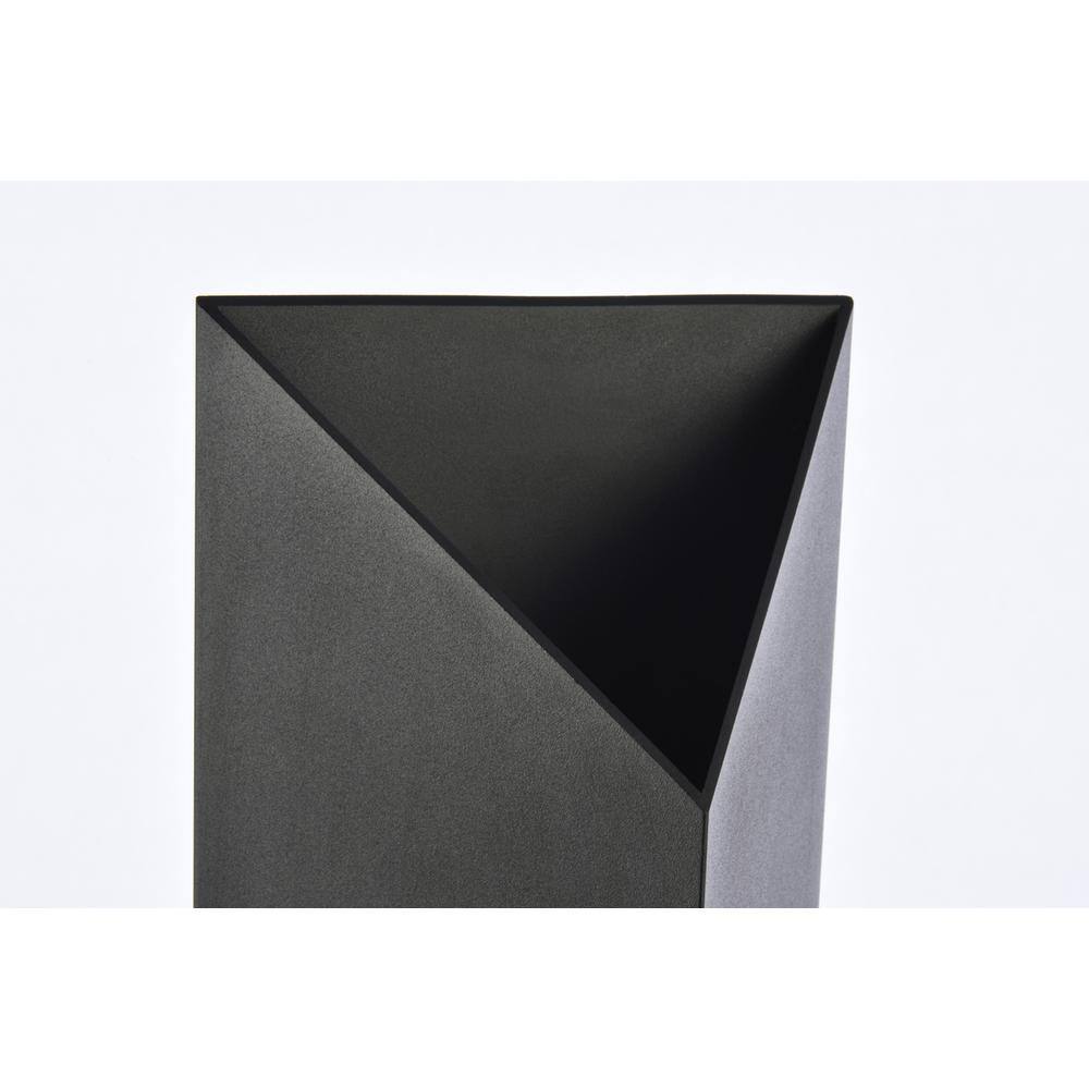 Alt View 2. Living District - Raine Integrated LED wall sconce in black - Black.