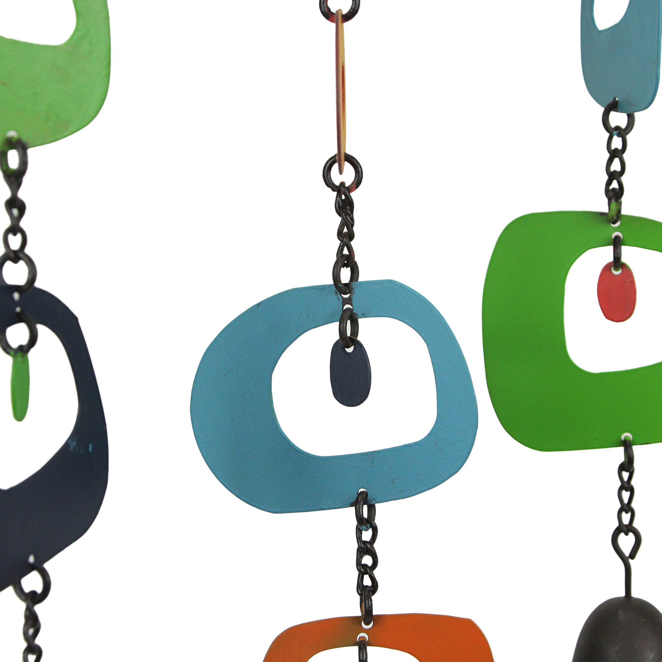 Alt View 1. Mayrich Company - Multicolor Mid Century Modern Mobile Wind Chime Hanging Garden Home Decor Art - Multicolored.