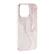 Angle. Insignia™ - Hard-Shell Case for iPhone 14 Pro Max - Pink Marble.
