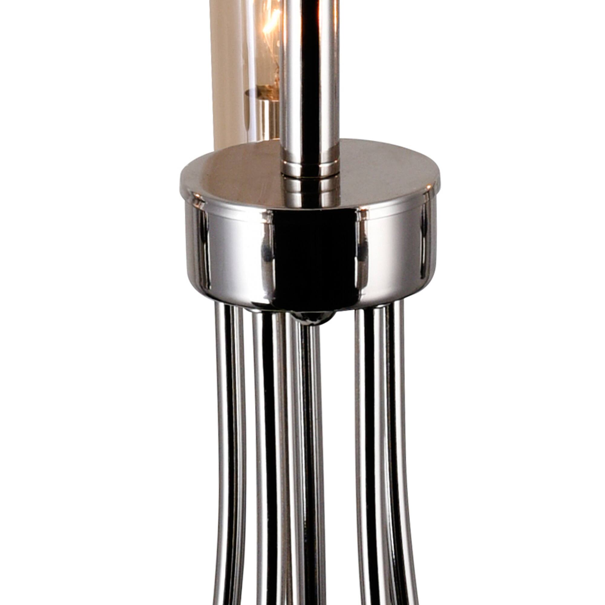 Back. CWI Lighting - Meduse 5 Light Chandelier With Polished Nickel Finish - Polished Nickel.