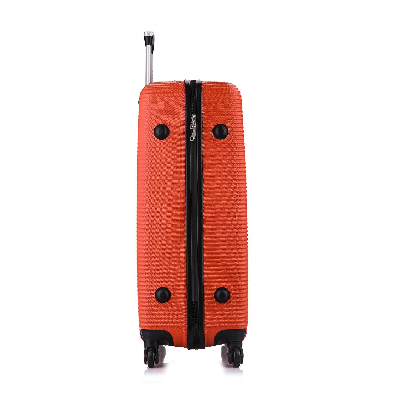 Alt View 3. InUSA - Royal lightweight hardside Spinner Luggage 28" Orange - ORANGE.