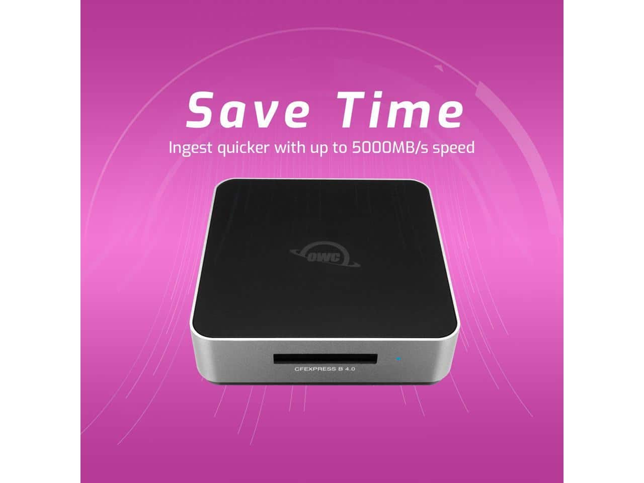 OWC Atlas USB4 CFexpress Reader, 40Gb/s, 5000MB/s Speed, USB C