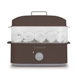 Zadro - 8-Liter Towel Steamer with Tongs - Chocolate