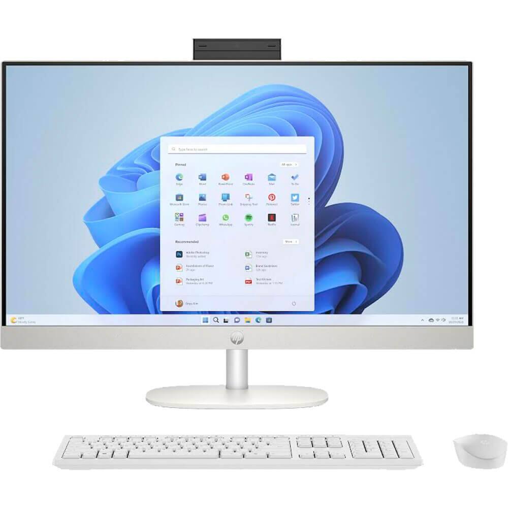 HP - 27 inch Touchscreen All-in-One Desktop - Intel Core i5-1335U - Intel UHD Graphics - 16GB/512GB SSD - Windows 11 Home - White