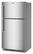 Left. Maytag - 33 in. Wide 21 cu. ft. Top-Freezer Refrigerator with Factory-Installed Ice Maker - Fingerprint-Resistant Stainless Finish.