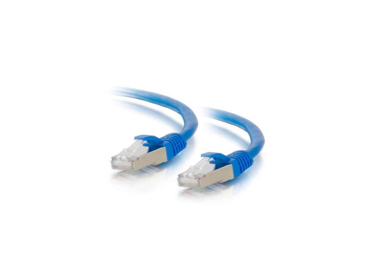 Alt View 2. Cables to Go - C2G-25ft Cat6a Snagless Shielded STP Network Patch Cable Blue 00686.