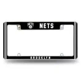 Rico Industries - Brooklyn Basketball Nets Chrome Metal License Plate Frame - Multi