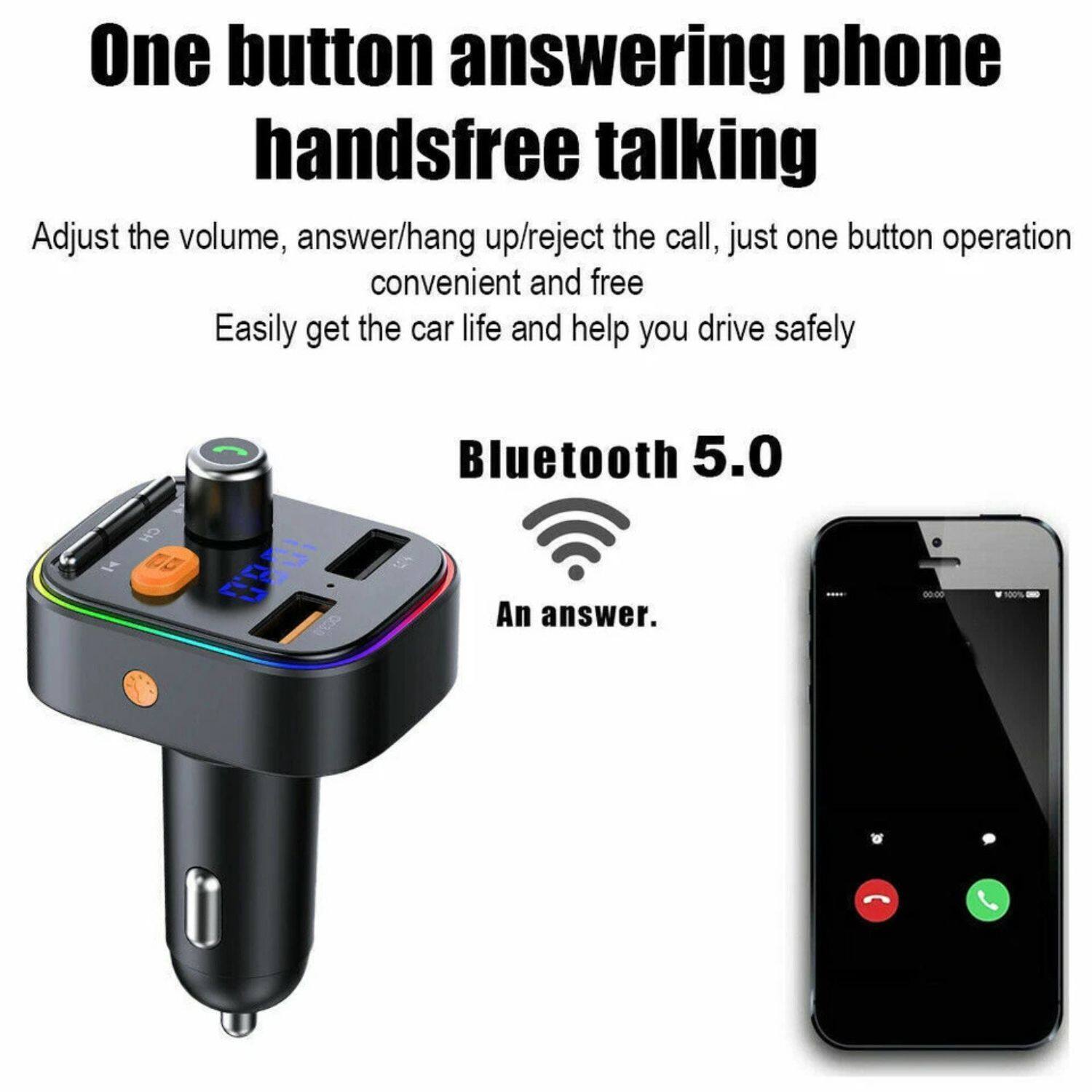 One button answering phone handsfree talking

Adjust the volume, answer/hang up/reject the call, just one button operation convenient and free

Easily get the car life and help you drive safely

Bluetooth 5.0

An answer.