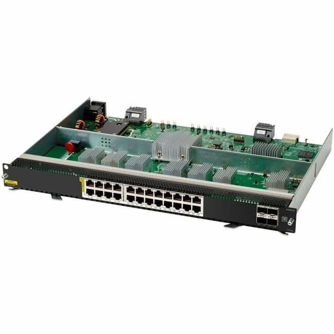 HP - Aruba CX 6400 Ethernet Switch - 24 Ports - Manageable - Gigabit Ethernet, 2.5 Gigabit Ethernet, 5 Gigabit Ethernet, 10 - Black
